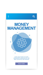 Canvas Print - MONEY MANAGEMENT INFOGRAPHIC