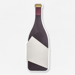 Poster - Bottle of champagne icon isolated