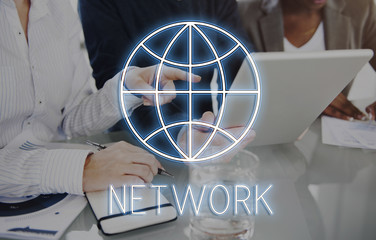 Poster - Internet Webpage Global Communication Network Concept