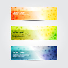 Wall Mural - set of abstract banner background designs in vector format, for your design needs such us promotiona