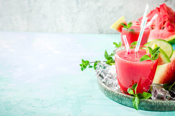 Watermelon juice or smoothie