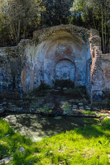 The Caffarella park in the city of Rome, Appia Antica, Almone river