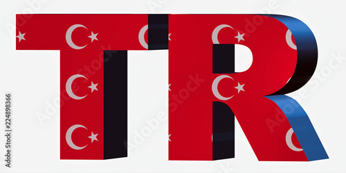 Country Short Code Letters Turkey This Stock Ilration Country Short Code Letters Turkey