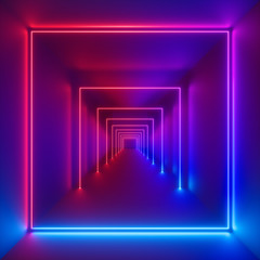 3d render, neon lights, laser show, glowing lines, virtual reality, abstract fluorescent background,