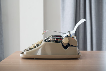 Poster - Retro style typewriter in studio