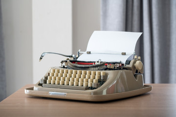 Poster - Retro style typewriter in studio