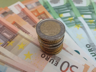 Poster - Euro notes and coins, European Union