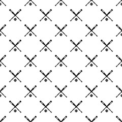 Poster - Baseball bat and ball pattern. Simple illustration of baseball bat and ball vector pattern for web