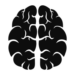 Poster - Human brain icon. Simple illustration of human brain vector icon for web design isolated on white background