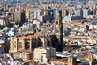 Cityscape of Malaga Spain including Cathedral 