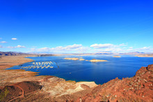 Lake Mead National Recreation Area Near Hoover Dam In Nevada, USA.