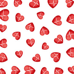 Poster - heart cardiology pattern background