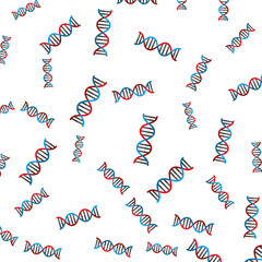 Wall Mural - dna molecule pattern background