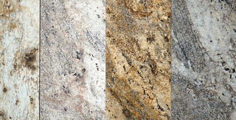 Wall Mural - close up on granite sample in store as background