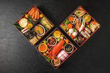 Wall Mural - おせち料理 General Japanese New Year dishes(osechi)