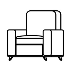 Canvas Print - sofa livingroom isolated icon