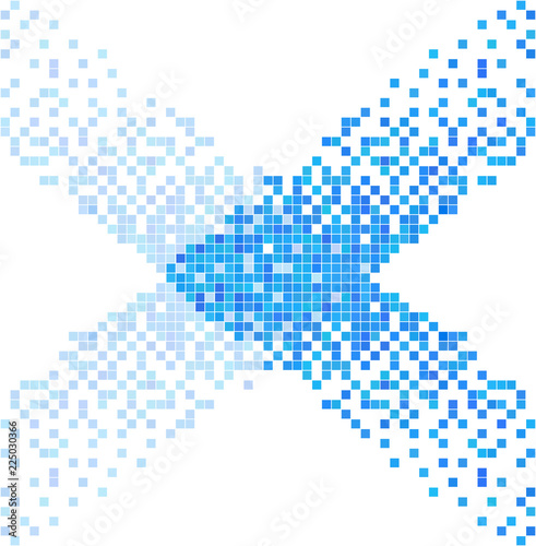 Connection Blue Pixels On White Background Abstract Hi Tech Vector Banner Modern Technology Design Digital Art Buy This Stock Vector And Explore Similar Vectors At Adobe Stock Adobe Stock