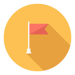 Fototapete - flag icon . Flat design style modern vector illustration. Isolated on stylish color background. Flat long shadow icon. Elements in flat design.