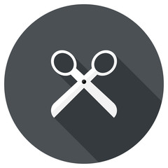 Fototapete - Scissors icon. Elements in flat design.