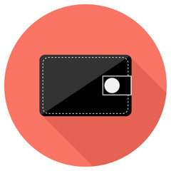 Fototapete - Wallet icon. Elements in flat design.