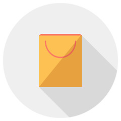 Fototapete - Paper bag icon. Elements in flat design.