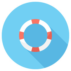 Fototapete - lifebuoy  icon. Elements in flat design.
