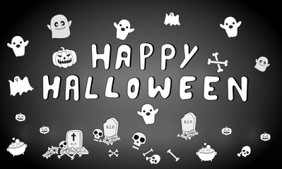 Halloween background, wallpaper, tamplate, banner, poster, card, greeting card.