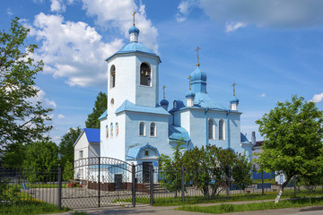 Wall Mural - The Church of the Intercession of the blessed virgin Mary in Promyshlennaya