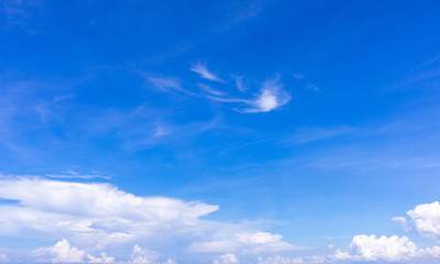 bright blue sky background