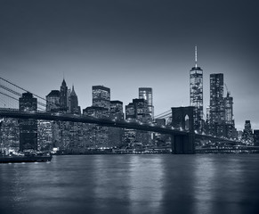  Panorama New York City at night