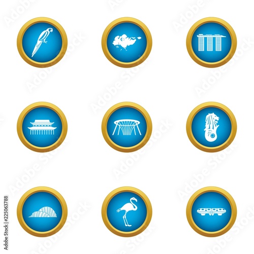 Fotografia  Huge city icons set