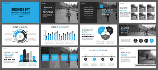 Aufkleber - Business presentation slides templates from infographic elements. Can be used for presentation, flyer and leaflet, brochure, corporate report, marketing, advertising, annual report, banner, booklet.