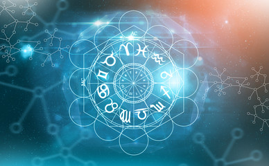 Wall Mural - zodiac astrology symbols