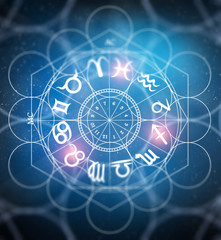 Wall Mural - zodiac astrology symbols