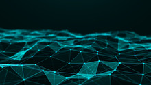 Abstract Technology Background. Network Connection Structure. Science Background. Big Data Digital Background. 3d Rendering.