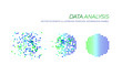 Vector Big Data Analysis  Illustration, Technology Elements Isolated.