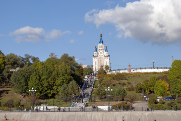 The Cathedral Of The Assumption Of The Blessed Virgin. Khabarovsk. Russia