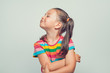 © Myst - offended beautiful cute little girl turning her head to side