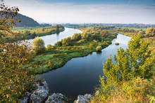 Vistula River Near Cracow In Poland