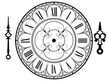 Vector Vintage Clock