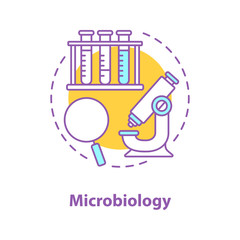 Microbiology concept icon