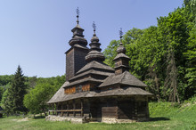 Old Wooden Church In Kiev Ukraine