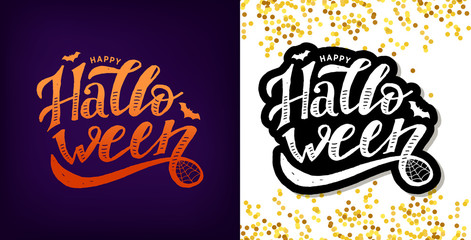 Wall Mural - Happy Halloween lettering Calligraphy Brush Text Holiday Sticker