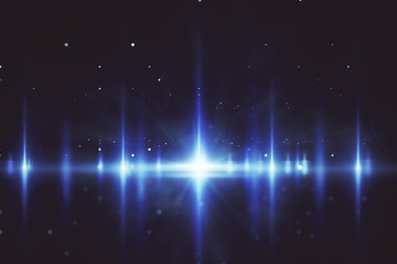 Wall Mural - glowing blue background