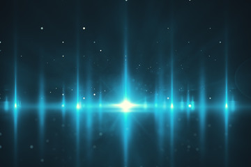 Wall Mural - glowing blue backdrop