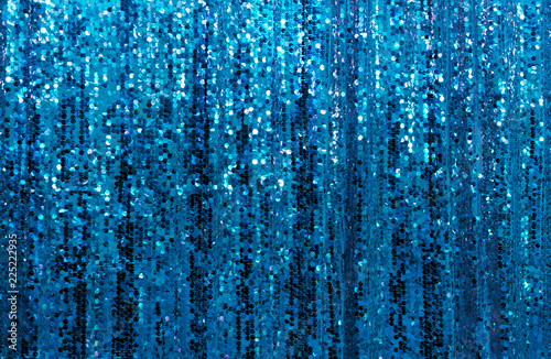 Beautiful Blue Glitter Sparkling Sequined Curtain Background Buy