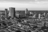 Fototapeta Miasta - The hague city skyline viewpoint black and white, Netherlands