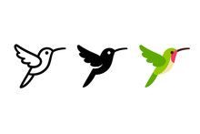 Stylized Hummingbird Icon