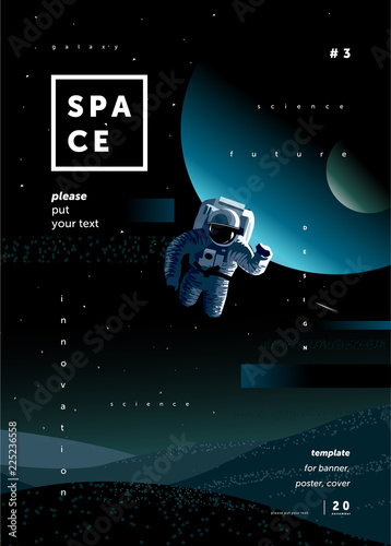 grafika-science-fiction-z-kosmonauta-i-bialym-napisem-space