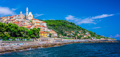 Wall Mural - View of Cervo in the province of Imperia, Liguria, Italy